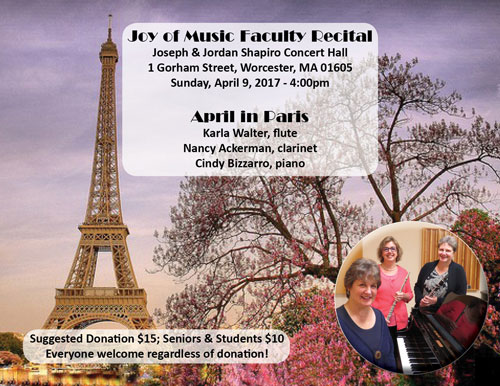 Joy of Music Faculty Recital - Spring in Paris